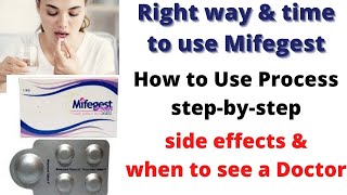 Right way to use mifegest mtp kit  right time to take mifegest kit  how to use process in English [upl. by Ahseela657]