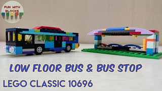 Lego Classic 10696 Low Floor Bus and Bus Stop Building Instructions [upl. by Lemcke591]