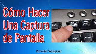 Como hacer una Captura de Pantalla en PC o Laptop [upl. by Koral537]