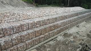 Gabion retaining wall river  Gabion wall  KST KEAN SENG [upl. by Spancake224]