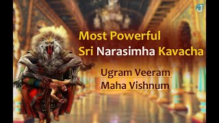 Ugram Veeram Maha Vishnum  Most Powerful Sri Narasimha Kavach stotram  108 times Jothishi [upl. by Sale138]