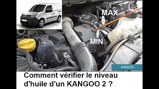 Comment vérifier et rajouter de lhuile KANGOO 2 How to check and add oil [upl. by Aibar313]