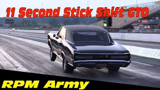 11 Second Stick Shift 1966 Pontiac GTO Wednesday Night Street Drags [upl. by Edge947]