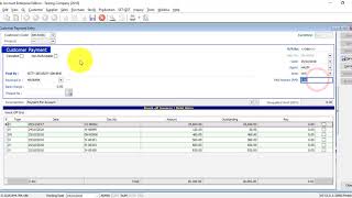 SQL Accounting Software Tutorial 025 Customer Payment [upl. by Willms642]