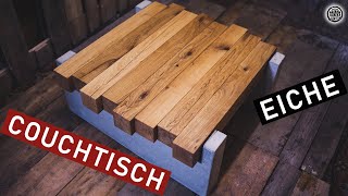 TISCH selber bauen aus Eichen HOLZ  Tischplatte selber machen  DIY [upl. by Nira]