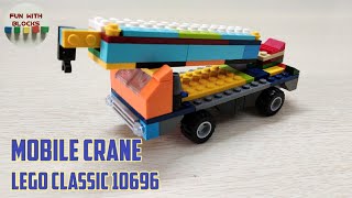 Lego classic 10696 Mobile Crane Building Instructions [upl. by Onitnevuj345]