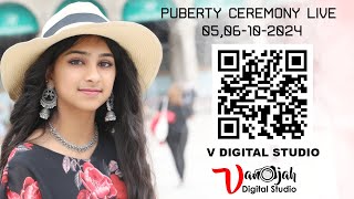 Honeytha Puberty Ceremony LIVE  V digital studio  மஞ்சள் நீராட்டு விழா  Live Stream [upl. by Merrile792]