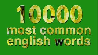 10000 most common english words  part 1 [upl. by Codee]