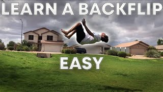 How To DO A BACKFLIP ON GROUND Step By Step TUTORIAL [upl. by Dinny402]