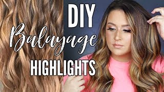 DIY Balayage Highlights at home  HAIR PAINTING TUTORIAL [upl. by Sparks]