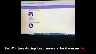 JKO EUROPE DRIVING TEST EXAM ANSWERS  GERMANY DRIVING EXAM [upl. by Meda]