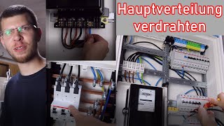 Hauptverteilung verdrahten Sicherungskasten ElektroM [upl. by Sonitnatsnok312]