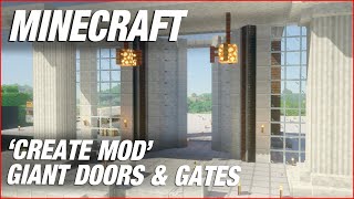 Automatic Doors amp Gates  Minecraft Create Mod Tutorial [upl. by Patience]