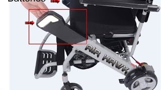 Air Hawk Folding Electric Wheelchair Full Product Overview [upl. by Islek]