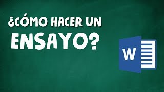 CÓMO HACER UN ENSAYO ACADÉMICO [upl. by Sieracki]