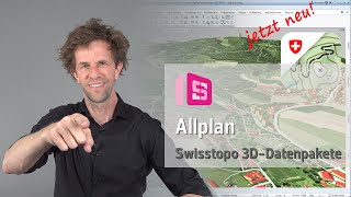 Allplan 2023 Swisstopo 3DDatenpakete [upl. by Frear]