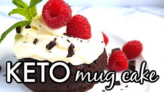 3 INGREDIENT KETO MUG CAKE That Actually Tastes Good [upl. by Marston783]