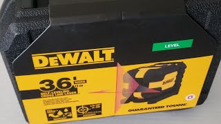 DeWalt DW08802 self leveling cross line laser Unboxing [upl. by Helen596]