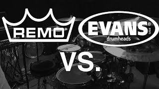 Remo vs Evans Full Set Demo HQ [upl. by Aleemaj]