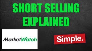 MarketWatch Stock Game Short Selling Explained For Beginners [upl. by Torrence]