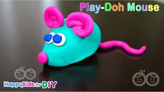 Play Doh Mouse  PlayDough Crafts  Kids Crafts and Activities  Happykids DIY [upl. by Ahsenit]