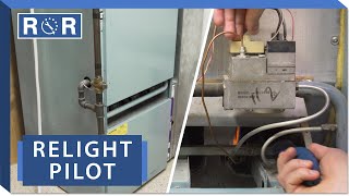 Furnace  How to Relight a Pilot Light  Repair and Replace [upl. by Meara]