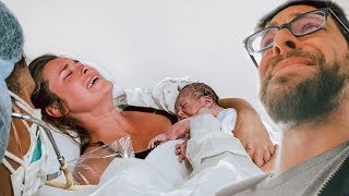 Unplanned Natural Birth  Very Emotional [upl. by O'Reilly949]