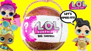 LOL SURPRISE BIG SURPRISE FULL UNBOXING with The Queen Custom Sugar Queen and DJ Luxe [upl. by Syverson]