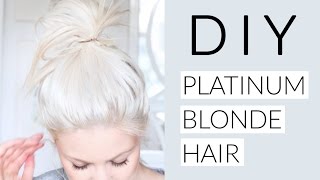 DIY Icy White Platinum Blonde Hair Tutorial [upl. by Odracir]