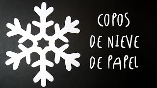 Manualidad como hacer COPOS DE NIEVE de PAPEL by ART Tv SUPER FACIL [upl. by Eile]