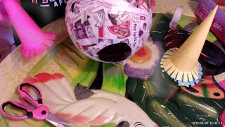 Making a piñata step by step [upl. by Sproul]