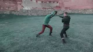 Akademia Szermierzy  Fior di Battaglia medieval longsword techniques [upl. by Etiuqram]