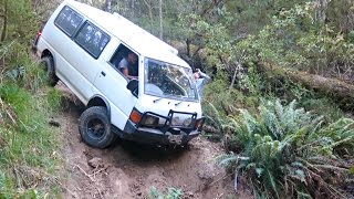 L300 Delica 4WD 4x4 van hardcore in the Otways [upl. by Naples]