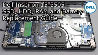 Dell Inspiron 153505  M2 SSD 25quot HDD RAM and Battery UpgradeReplacement Guide [upl. by Zetrauq]