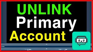 Streamlabs OBS How to UNLINK Log Out Primary Account Easy [upl. by Nwahs]