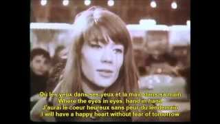 Tous les garcons et les filles Francoise Hardy French English Lyrics [upl. by Zilada]