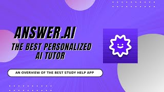 AnswerAI the best homework help app [upl. by Otsuaf]