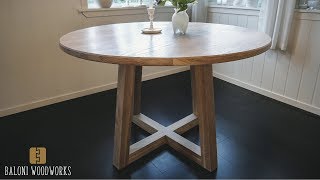 Making a ROUND DINING TABLE [upl. by Harriet]