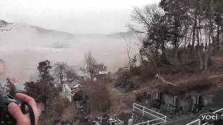 Dramatic Japan Tsunami footage Prt5 [upl. by Ybbed]