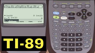 TI89 Calculator  06  Logarithms and Square Roots [upl. by Gesner759]