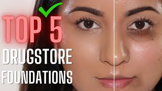 Best FULL COVERAGE Drugstore Foundations 2021 [upl. by Eirok475]