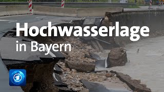 Hochwasserlage in Bayern [upl. by Anselm571]