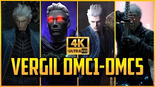 Every Vergil Moment From DMC1DMC5SE In 4K【Devil May Cry 5 Special Edition】 [upl. by Frodina590]