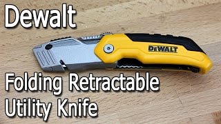 Dewalt Retractable Folding Utility Knife Review [upl. by Jephthah]