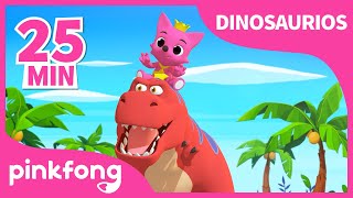 Tiranosaurio Rex y muchas más  Dinosaurios  Recopilación  Pinkfong Canciones Infantiles [upl. by Jemima]