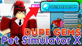 Dupe Gems Pet Simulator X Script  Hack [upl. by Aetnahc]