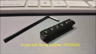 Steinberger GTPRO Spirit Headless Guitar Singleball Adapter Restring 2018 [upl. by Iramaj]