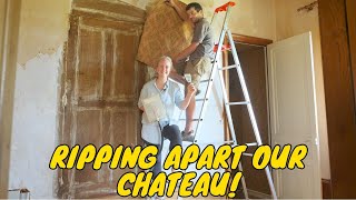 RIPPING APART our MEDIEVAL CHATEAU [upl. by Cedric]