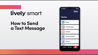 How to Send a Text Message  Lively Smart [upl. by Siloam]