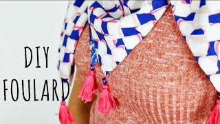 DIY foulard  chèche [upl. by Swec]